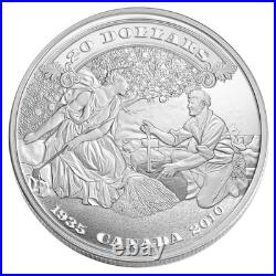 2010 Canada $20 Fine Silver Coin First Banknotes 75th Anniversary