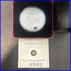 2010 Canada $20 Fine Silver Coin First Banknotes 75th Anniversary