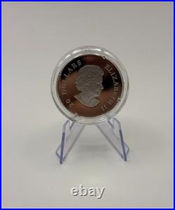 2010 Canada $20 Silver Crystal Snowflake Tanzanite Coin RCM Proof Box COA 0556/7