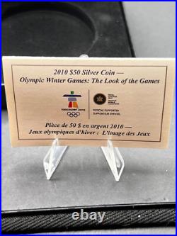 2010 Canada 5 oz Fine Silver $50 Coin Olympic Winter Games Look of the Games