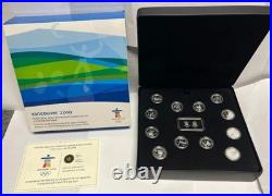 2010 Canada Vancouver Olympic Winter Games Sterling Silver Circulation Coin Set