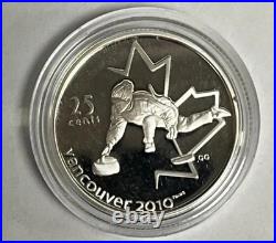 2010 Canada Vancouver Olympic Winter Games Sterling Silver Circulation Coin Set