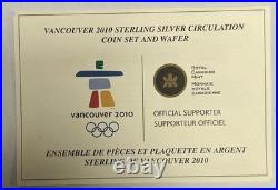 2010 Canada Vancouver Olympic Winter Games Sterling Silver Circulation Coin Set