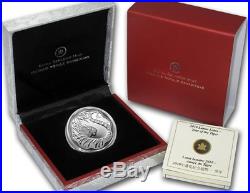 2010 Canada Year of the Tiger LOTUS SHAPED 1oz. 9999 Proof Silver Coin Box & COA