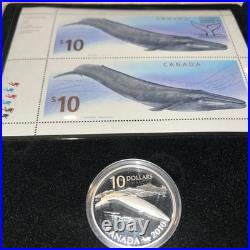 2010 Canadian The Blue Whale Coin & Stamp Collection with Box & COA