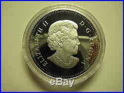 2010 Proof $1 The Poppy red enamel Canada. 925 Silver Dollar COIN ONLY