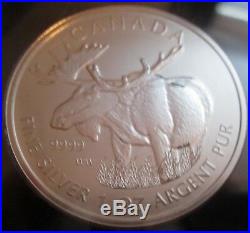 2011-2013 Wolf Grizzly Cougar Moose Bison Antelope Canada 1 oz 9999 Silver Coins