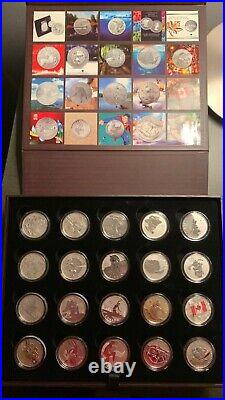 2011 2016 collection of $20 for $20 and $25 for $25.9999 Silver coins Canada