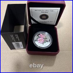 2011 $20 Wild Rose Pure Silver Coin