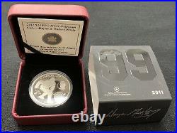 2011 $25 99.99% Fine Silver Wayne And Walter Gretzky Hologram Coin With COA