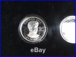 2011 Canada $15 Continuity of the Crown Sterling silver 3-Coin set Princes Royal