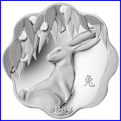 2011 Canada $15 Fine Silver Coin Lunar Lotus Rabbit