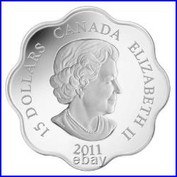 2011 Canada $15 Fine Silver Coin Lunar Lotus Rabbit