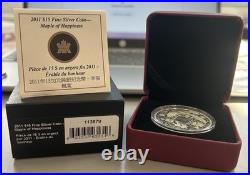 2011 Canada $15 Maple of Happiness Pure Silver Coin B2011