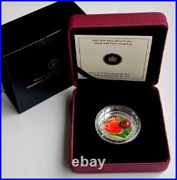 2011 Canada $20 Tulip With Venetian Glass Ladybug Fine Silver Coin