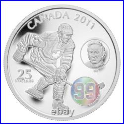 2011 Canada $25 Fine Silver Coin Wayne & Walter Gretzky