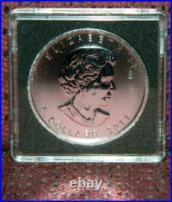 2011 Canada $5 Wildlife Series Arctic Wolf Full Color 1 Oz Silver Coin & Box