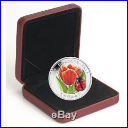 2011 Canada Glass Ladybug Silver Proof Coin
