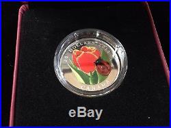 2011 Canadian Mint $20 Fine Silver Coin Tulip with Ladybug Sale