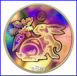 2011 Year of the RABBIT $150 CANADA gold & silver coin, HOLOGRAM, RCM