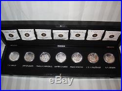 2012-13 Canada Silver Set of 7'Group of Seven' Proof $20 1oz Coins & Case