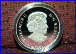 2012 CANADA $15 LUNAR YEAR OF THE DRAGON. 9999 1OZ PROOF SILVER COIN WithBOX & COA