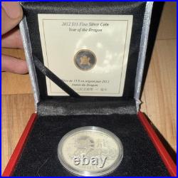 2012 Canada $15 Year of the Dragon 1 Ounce Pure Silver Coin