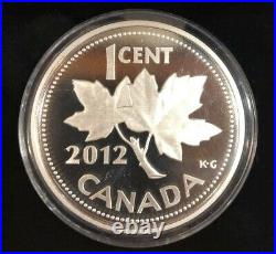 2012 Canada 1-Cent 5-oz FAREWELL TO THE PENNY Fine Silver Coin