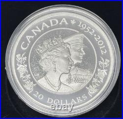 2012 Canada$ 20 Fine Silver 1oz Queens's Diamond Jubilee 3 Coin Set #46-01A