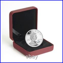 2012 Canada $20 Fine Silver Coin The Queen's Diamond Jubilee with Crystal