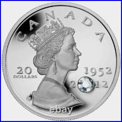 2012 Canada $20 The Queen's Diamond Jubilee One Ounce Pure Silver Coin