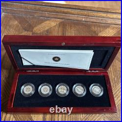 2012 Canada Farewell Penny Full 5 Coin Set Silver 1 Cent Coins #coins ofcanada