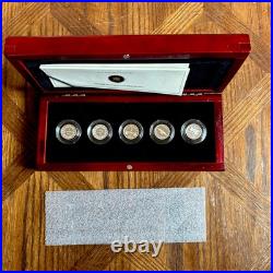 2012 Canada Farewell Penny Full 5 Coin Set Silver 1 Cent Coins #coins ofcanada