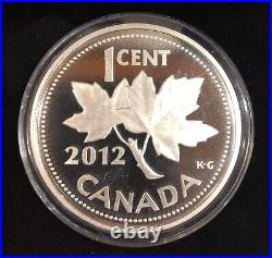 2012 Canada Farewell to the Penny 1-Cent 5 oz Silver Coin
