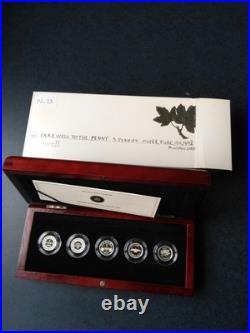 2012 Canada Farewell to the Penny 5x Fine Silver Coin Set, Free Shipping