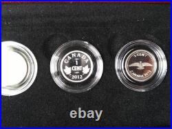 2012 Canada Farewell to the Penny 5x Fine Silver Coin Set, Free Shipping