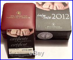 2012 Canada Welcome To The World Baby Feet Silver Mint Coin In RCM Packing