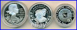 2012 Queen's Diamond Jubilee 3 Coin Silver Set. (OOAK)