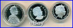 2012 Queen's Diamond Jubilee 3 Coin Silver Set. (OOAK)