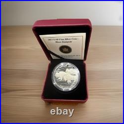 2013 $100 FINE SILVER COIN 99.99 1 oz BISON STAMPEDE LIMITED ED. 50 000 COINS
