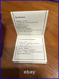 2013 $100 FINE SILVER COIN 99.99 1 oz BISON STAMPEDE LIMITED ED. 50 000 COINS