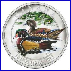 2013 $10 Ducks of Canada Pure Silver 3Coin Set with Display Case and Duck Caller