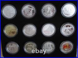 2013 $10 O Canada 12 Coin Set 99.99% Fine Silver Incl Box and COAs