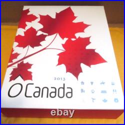 2013 $10 O Canada 12 Coin Set 99.99% Fine Silver Incl Box and COAs