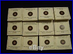 2013 $10 O Canada 99.99 % Fine Silver Set With Collector's Box 12 Coins