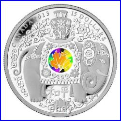 2013 $15 Fine Silver Coin Maple Of Peace