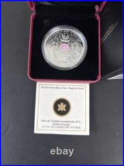 2013 $15 Fine Silver Coin Maple Of Peace
