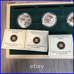 2013-2014 $10 Ducks of Canada Silver 3 Coin Set with Display Case and Duck Cal