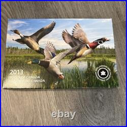 2013-2014 $10 Ducks of Canada Silver 3 Coin Set with Display Case and Duck Cal