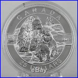 2013 $25 Polar Bear 1 oz. Fine Silver Proof Commemorative Coin ONLY 8,500 MINTED